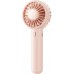 Mini Portable Fan, Small and Powerful, Cute Design 3 Speed Personal Handheld fan and Desktop with Base, Lightweight USB Rechargeable for Travel Lash Makeup Girl Women Summer Gift Pink