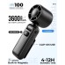 Portable Fan, Handheld Fan Rechargeable 3600mAh, Mini Personal Fan with Magnetic Clip, High Speed Turbo Airflow, 360° Adjustable Angle, Small Travel Fan for Outdoor, Camping, Gym, Office
