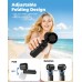 Portable Fan, Handheld Fan Rechargeable 3600mAh, Mini Personal Fan with Magnetic Clip, High Speed Turbo Airflow, 360° Adjustable Angle, Small Travel Fan for Outdoor, Camping, Gym, Office