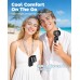 Portable Fan, Handheld Fan Rechargeable 3600mAh, Mini Personal Fan with Magnetic Clip, High Speed Turbo Airflow, 360° Adjustable Angle, Small Travel Fan for Outdoor, Camping, Gym, Office
