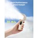 Mighty Portable Fan, Powerful Handheld Fan, USB Rechargeable [10H Max Cooling Time], Mini Personal Battery Powered, Pocket for Travel, Summer, Gifts for Women, Girls -Beige