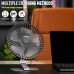6 inch USB Small Desk Fan, 4 Speeds, Ultra-quiet, 90° Adjustment for Better Cooling, Portable Mini Powerful Desktop Table Fan, Mini Personal Fan for Home Office, Metal Base, Silver